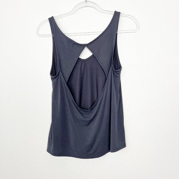 Project Social T Gray Cutout Back Modal Blend Tank Top Womens XS - Picture 2 of 6